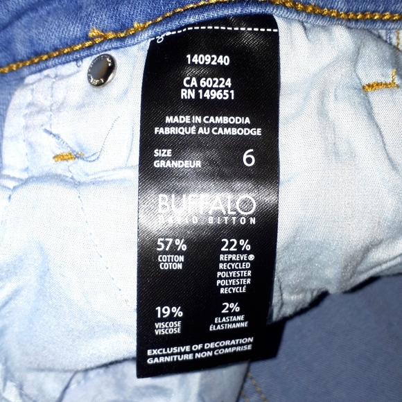 Blue Buffalo Ladies Jean's sz 6 High Rise Stretch Skinny - Picture 3 of 4